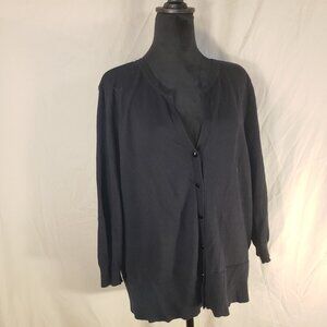 Sofia by Sofia Vergara Black Cardigan Size XL